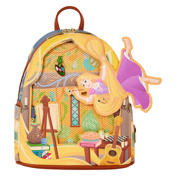 Loungefly Disney Tangled Rapunzel Painting Mini Backpack UPC 671803586017