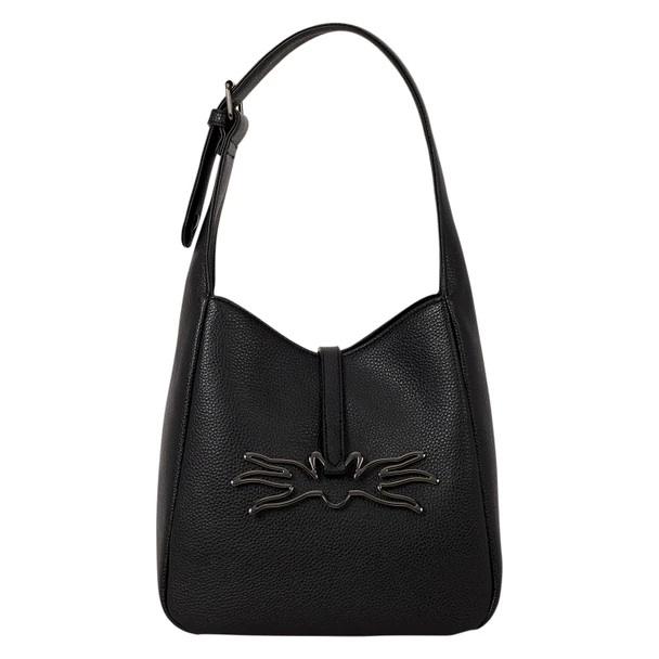 An all-black Loungefly Jack Skellington crossbody bag inspired by Disney's The Nightmare Before Christmas.
