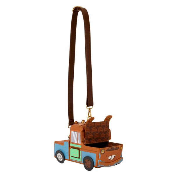 Loungefly Disney Pixar Cars 20th Anniversary Mater Figural Crossbody Bag