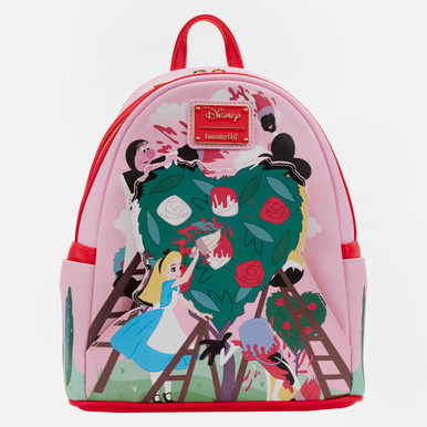 Tommy Hilfiger Alice in Wonderland - Handpainted Backpack Loungefly Disney Alice in Wonderland Painting The Roses Red  main image 3