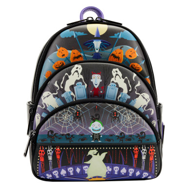 Loungefly Disney Villains Triple Pocket Glow In The Dark Mini Backpack -  Comic Spot