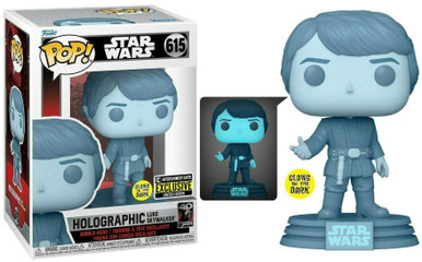 Funko POP #615 Star Wars: Return of the Jedi 40th Hologram Luke Glow in the dark | UK