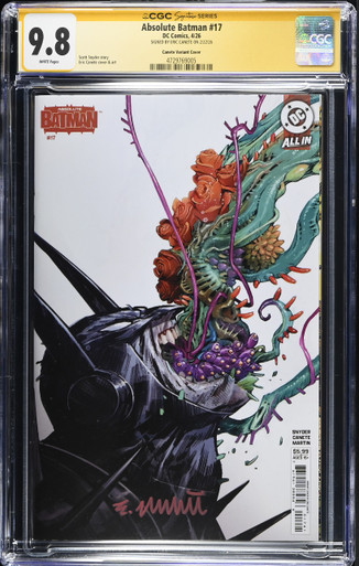 CGC Signature Series 9.8 Absolute Batman #17 Eric Canete Variant
