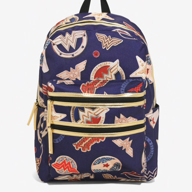 DC Comics Wonder Woman Double Zipper Pocket Backpack - Comic  display picture 1