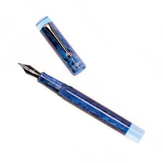 Opus 88 Demo Fountain Pen - Sapphire, Opus 88 Sapphire Fountain Pen, Opus 88 Demonstrator Pen, Sapphire Fountain Pen, Opus 88 Demo Pen, Blue Demonstrator Fountain Pen, Opus 88 Sapphire Demo, Opus 88 Demonstrator Fountain Pen, Sapphire Demo Pen, Blue Fountain Pen