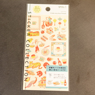 Midori Stickers: Vietnamese Motifs