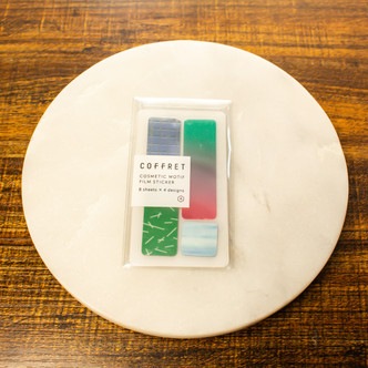 King Jim Coffret Rectangle Green Motif Film Sticker