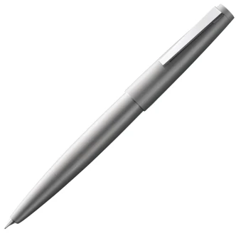 Lamy 2000 fountain pen, full stainless steel body with matte brushed finish and 14k gold nib — Medium