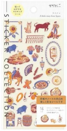 Midori Sticker - Spain Motif