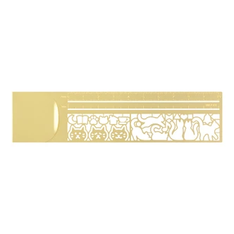 Midori Clip Ruler - Gold
