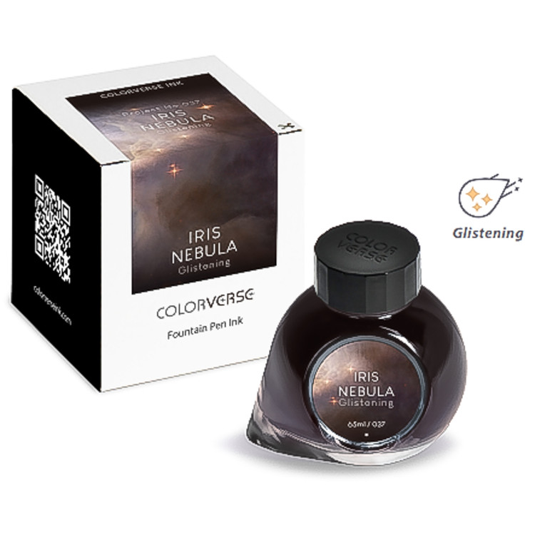 Colorverse Iris Nebula Glistening Ink No. 37 - 65ml, Colorverse, Iris Nebula, Glistening Ink, No. 37, 65ml, fountain pen ink, celestial, vibrant, rich hues, stationary, writing supplies, pen accessories, creative writing, artistic expression