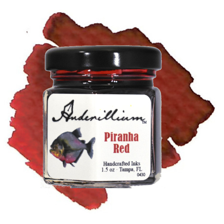 Anderillium Ichthyformes Series Fountain Pen Ink - Piranha Red 1.5 oz