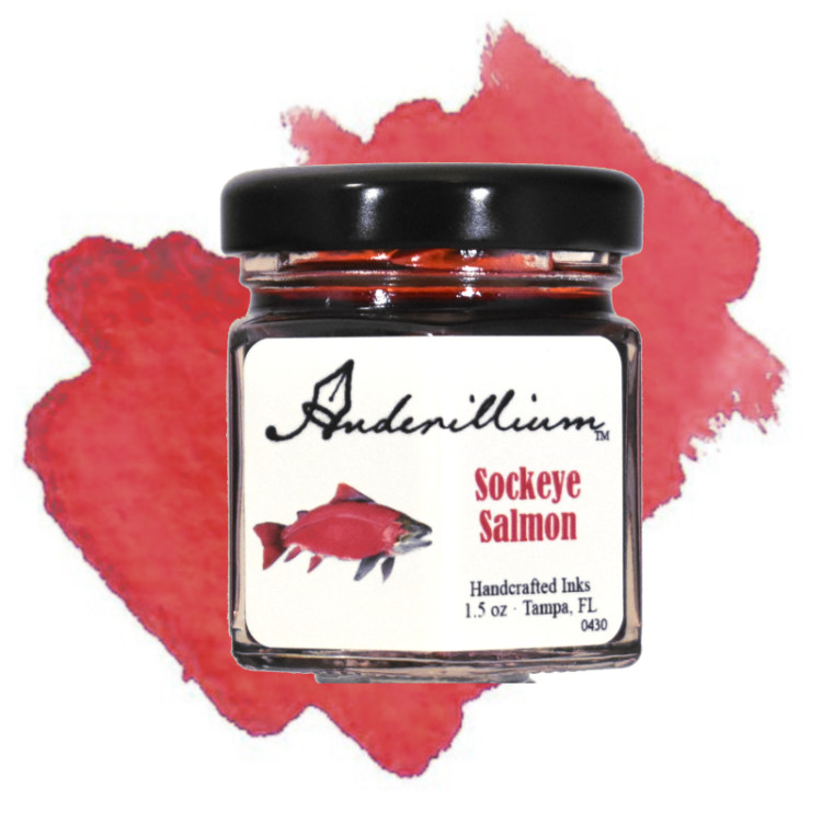 Anderillium Ichthyformes Series Fountain Pen Ink - Sockeye Salmon 1.5 oz