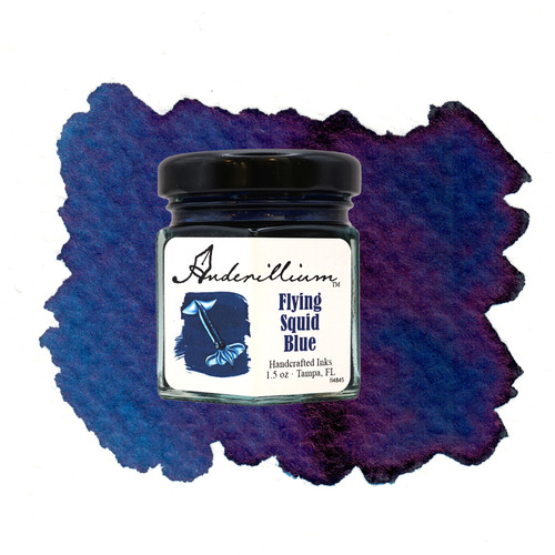 Anderillium Cephalopod Series Fountain Pen Ink - Flying Squid Blue 1.5 oz