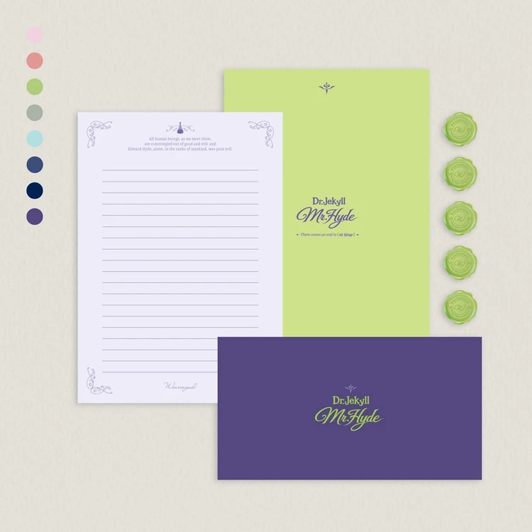 Wearingeul Literature Letter Set - Dr. Jekyll and Mr. Hyde