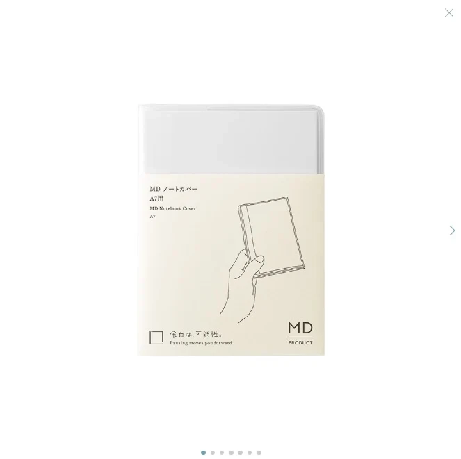 Midori MD Notebook A7 - Clear Cover