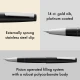 Lamy 2000 fountain pen with brushed stainless steel clip and 14k gold nib — Fine and Medium available