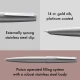 Lamy 2000 fountain pen, full stainless steel body with matte brushed finish and 14k gold nib — Medium