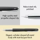 Lamy Studio fountain pen in matte black with polished steel propeller clip and steel nib