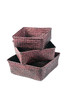 Hand Woven Red Rattan Trays