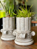 Hand Cast Cement Hollow Column Planter