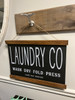 HANGING PAPER LAUNDRY SIGN