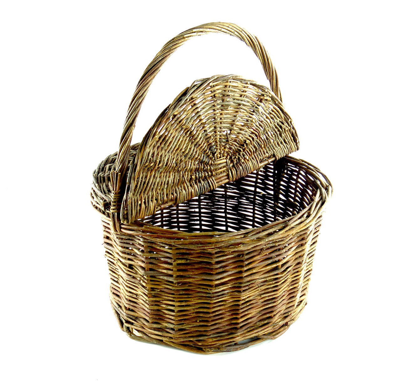 Large Oval Basket, Large Wicker Basket, Handwoven Basket, Rustic Willow  Basket Large Picnic Basket, Oval Basket With Handle, Woven Basket 