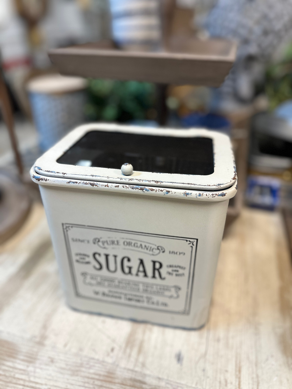 IRON SUGAR STORAGE BOX 