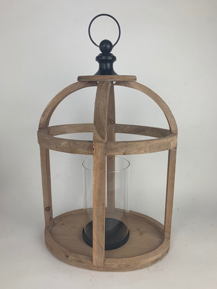 Wooden Oval Lantern