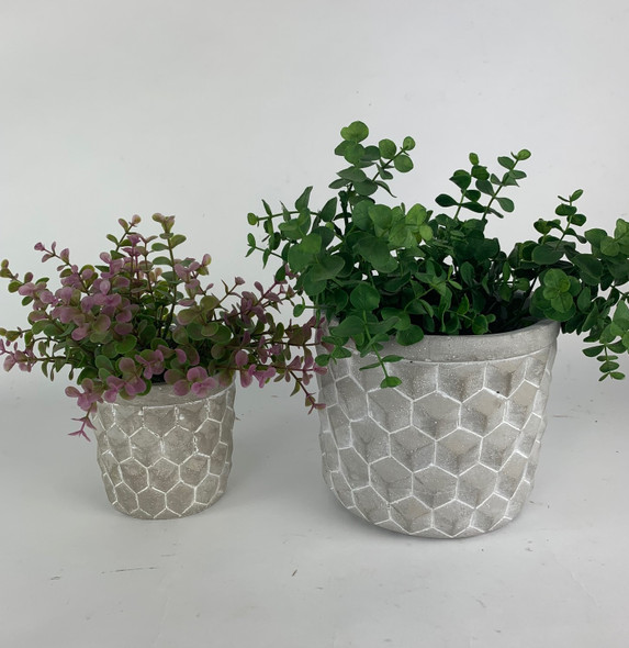 Medium Geometric Cement Planter