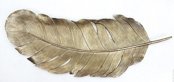 Long Metal Feather Tray