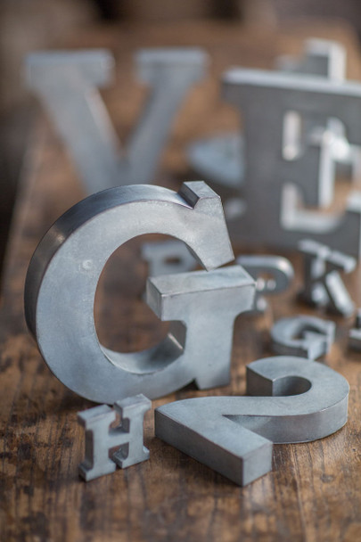 Metal Zinc Alphabet Letter