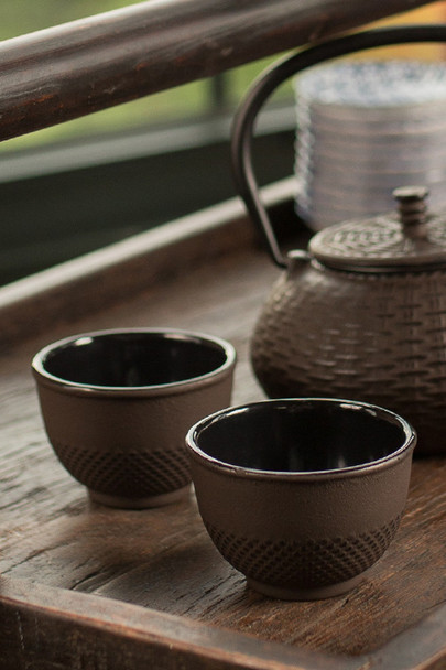 Cast Iron Brown Cup