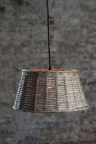 Handwoven Round Pendant Shade - Small