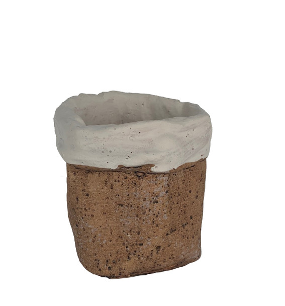Small Cement Bag with Mock Fold
