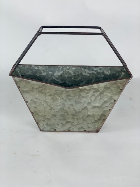 Galvanized Zinc Desktop Planter