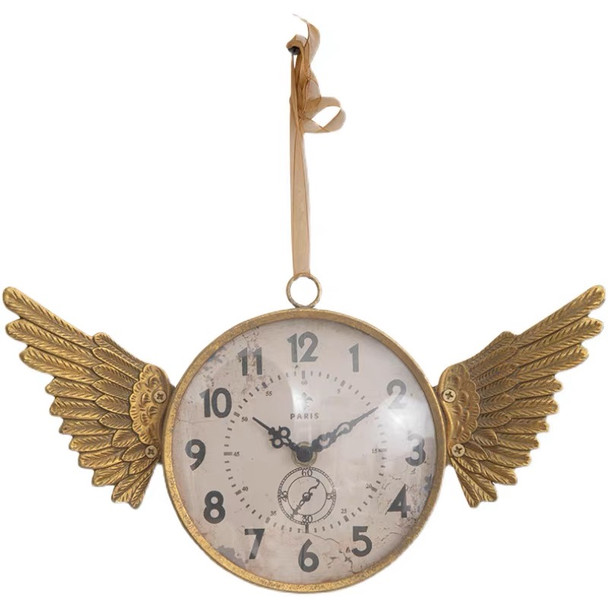 IRON CLOCK IN GOLD FINISH