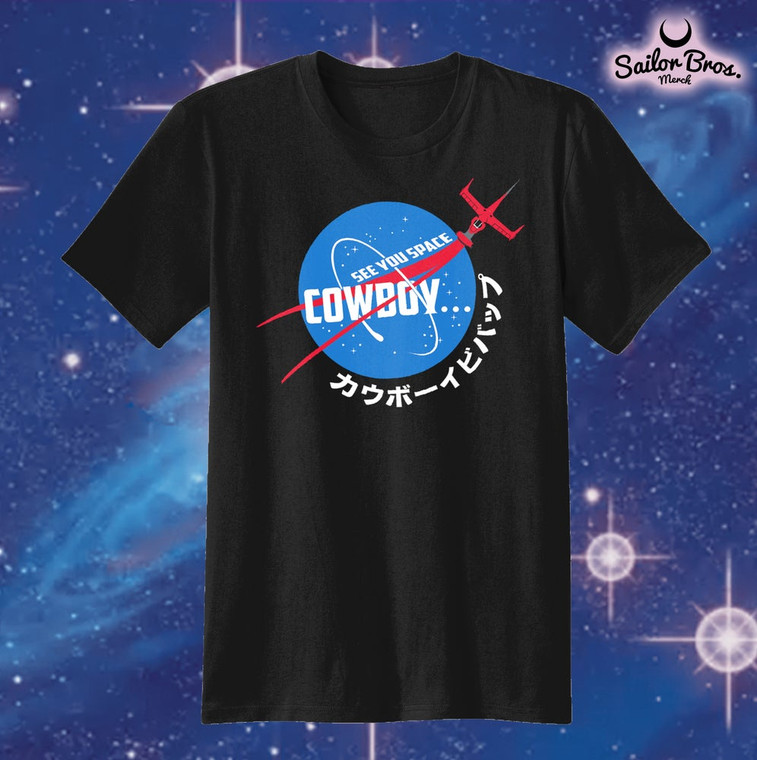 See You Space Cowboy Black tee