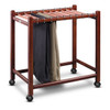 Compact Pant Trolley with Aromatic Cedar Pant Rods. Comfortably holds 10 pairs of pants. By Woodlore.