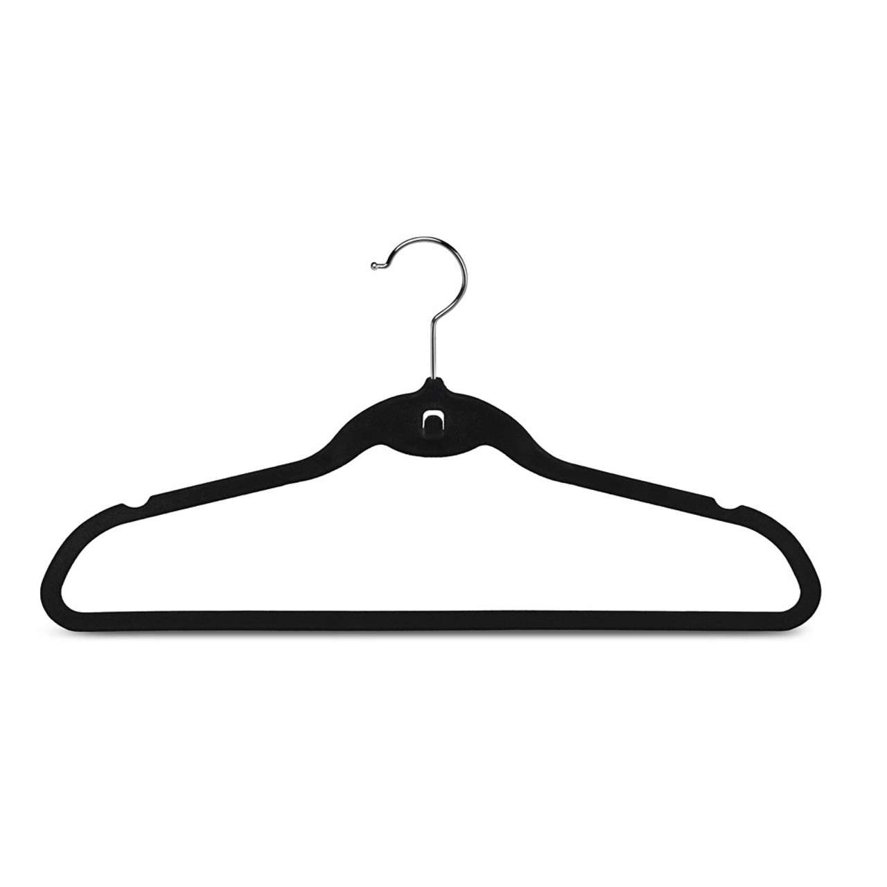 Slim Non-Slip Velvet Hangers - Beige or Black (Box of 26) - Woodlore Cedar  Products