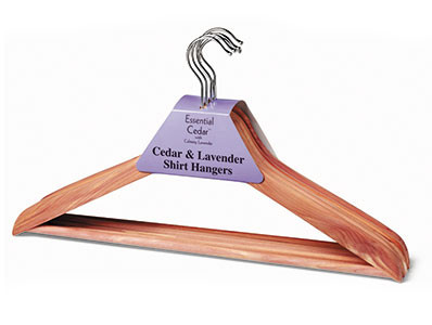 Basic Cedar Shirt Hangers Pkg/4