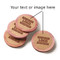 Personalized Laser Engraved Cedar & Cork Drink Coasters by Woodlore