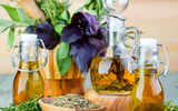 Homemade herb infused oils