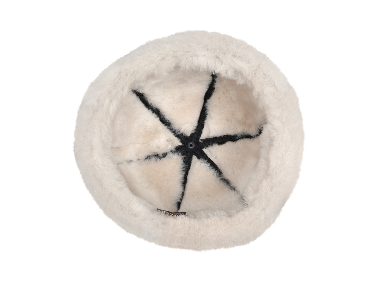 Shearling Sheepskin Bucket Winter Fur Hat - Pink - Zavelio