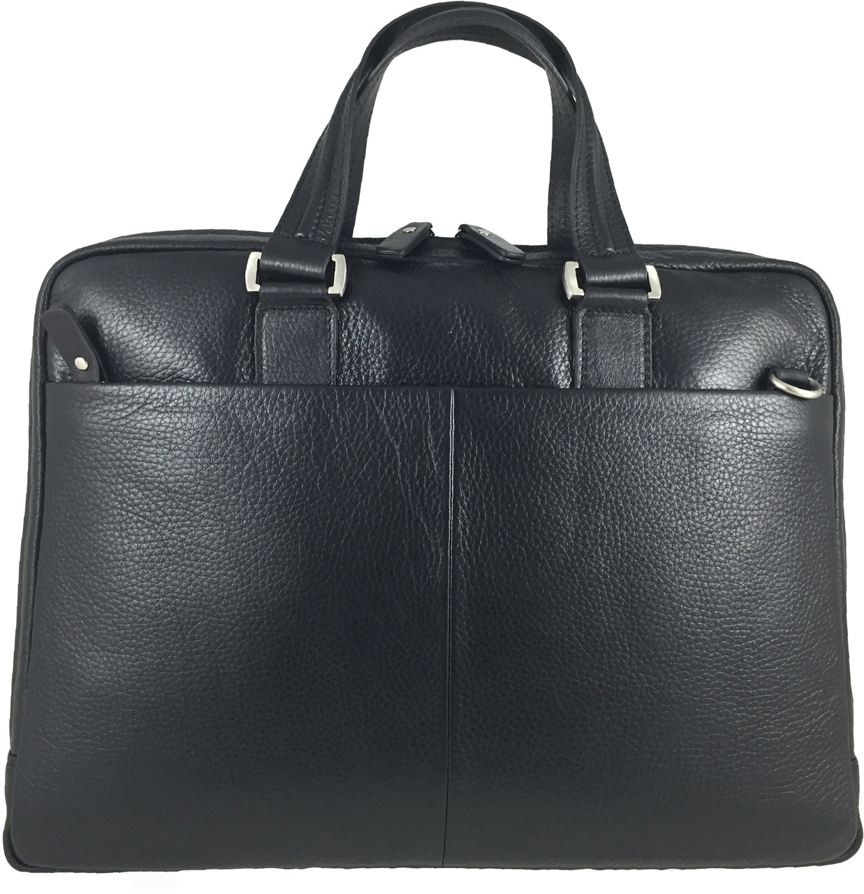 Zavelio Men's Genuine Leather Briefcase Laptop Shoulder Messenger Bag ...