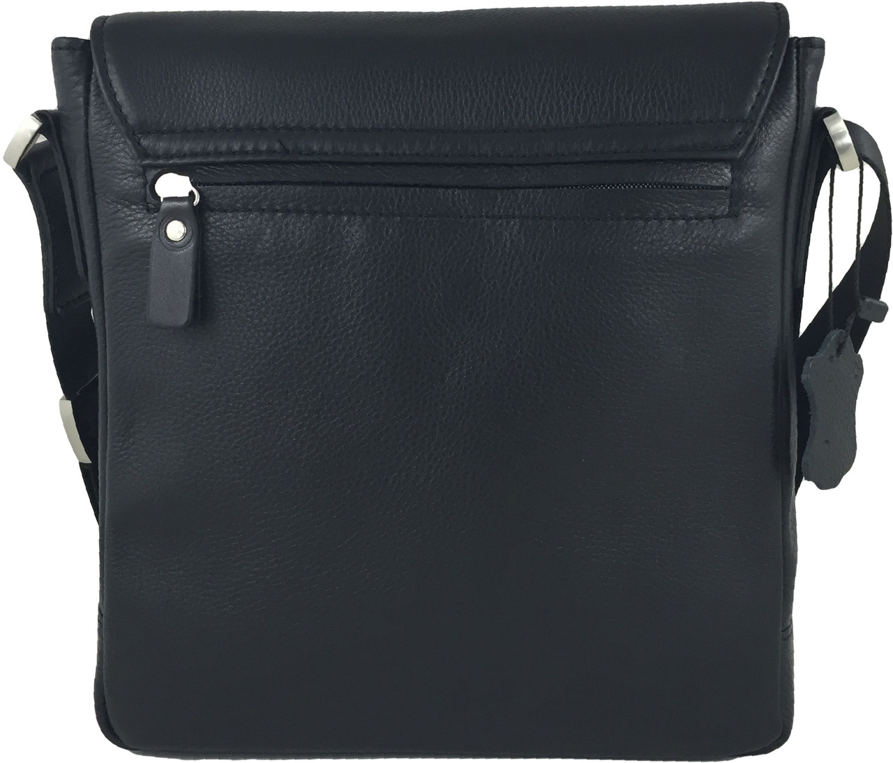 Black Leather Crossbody Bag Small Flap Messenger Bag Quality Genuine L –  Travell Well