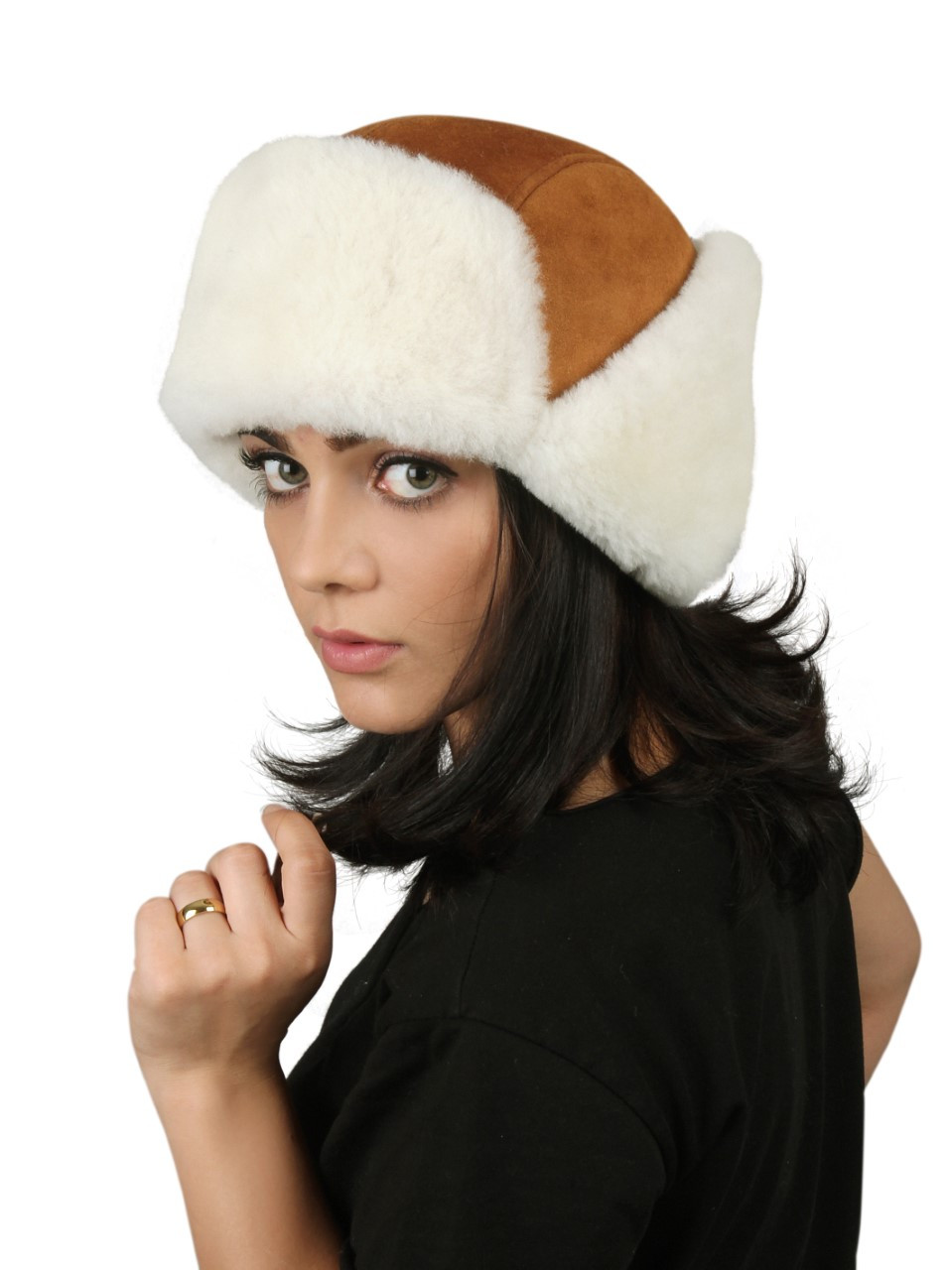 Shearling Sheepskin Aviator Winter Fur 