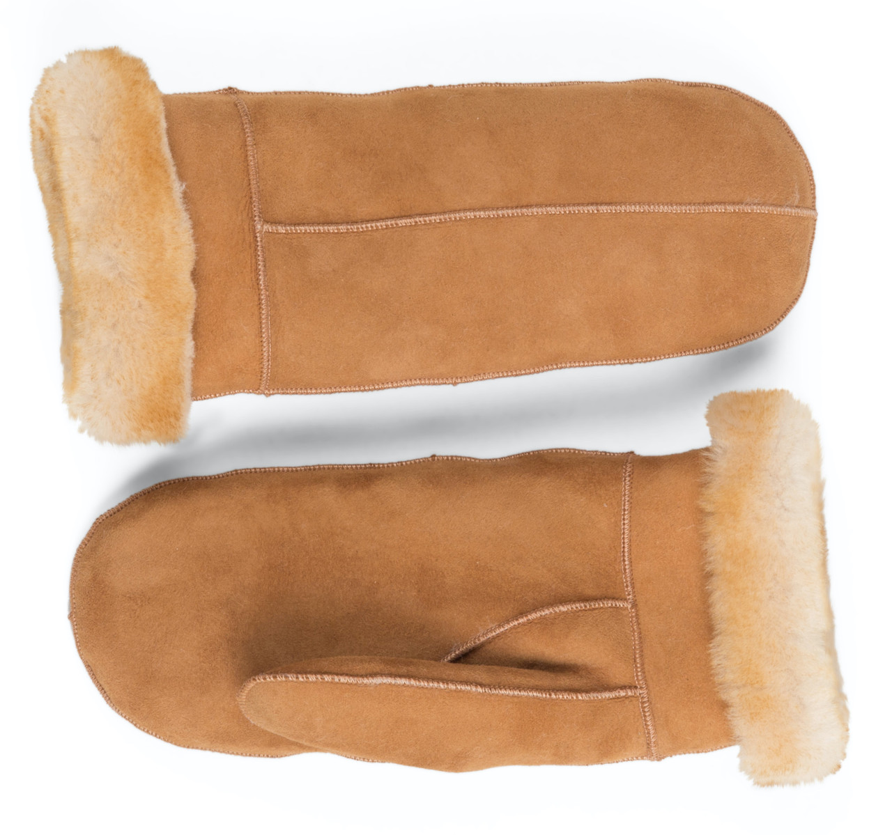 Suede fur shop lined mittens