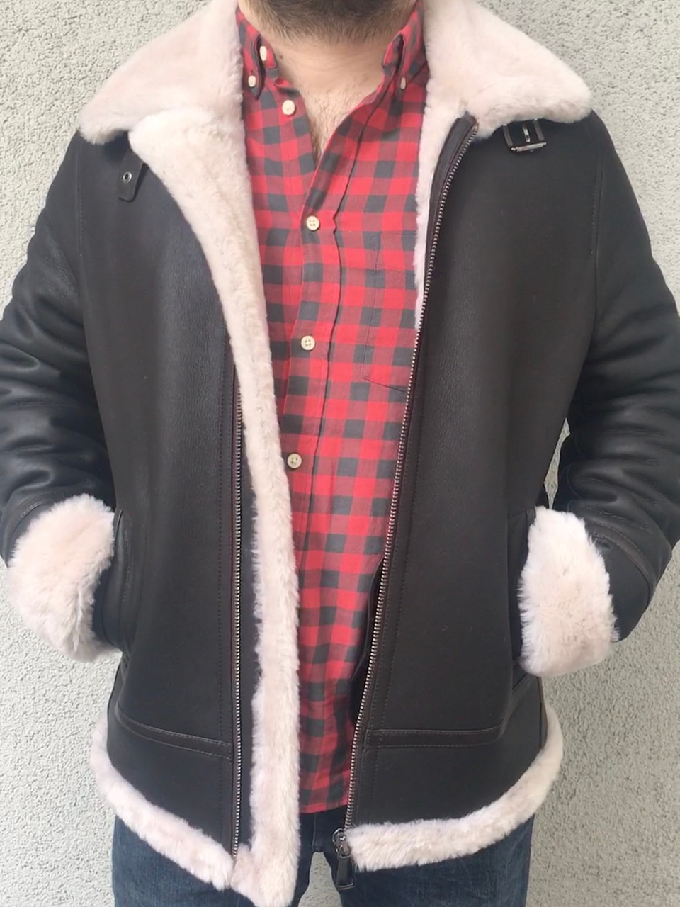 shearling jacket mens