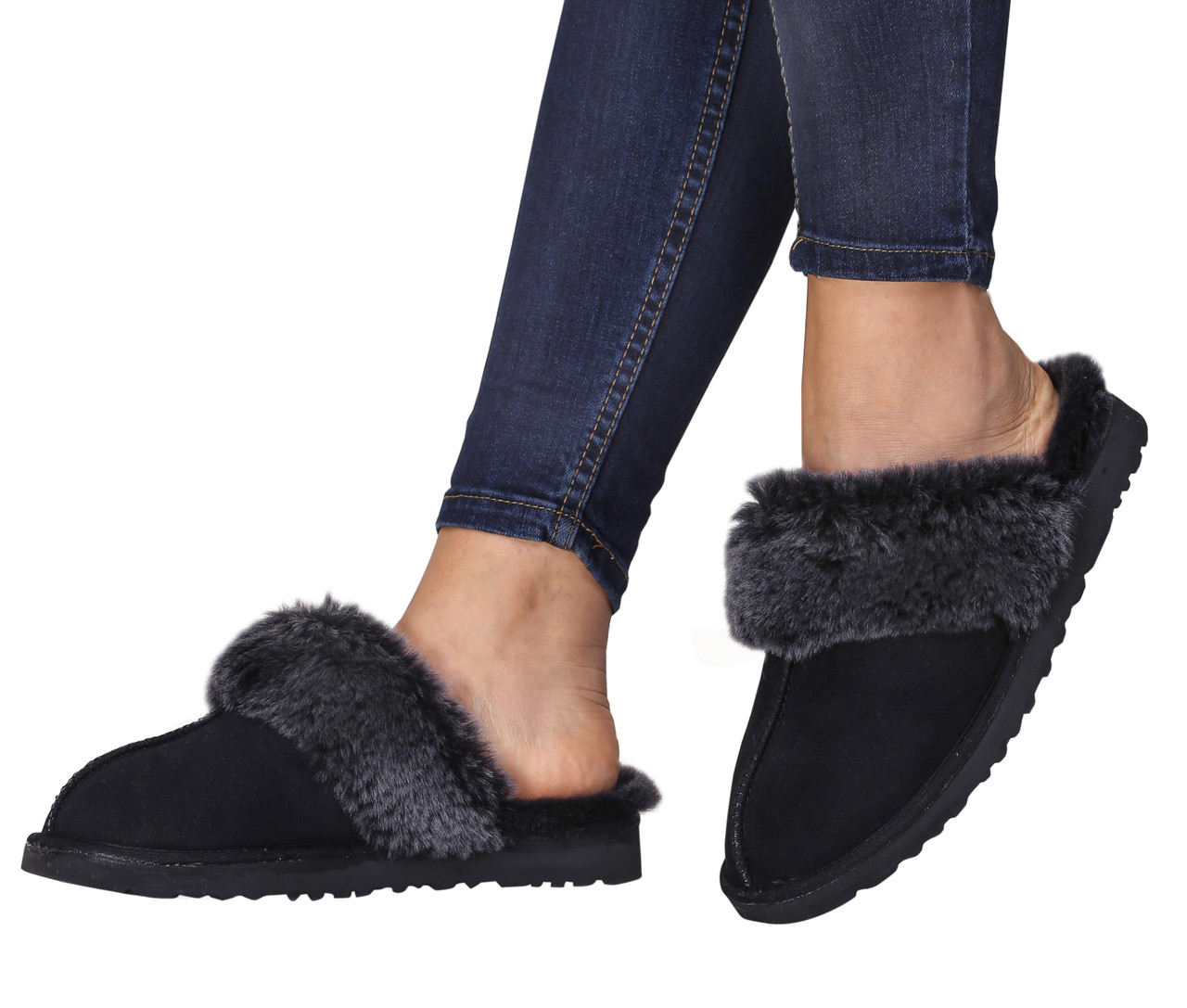 women's shearling slippers